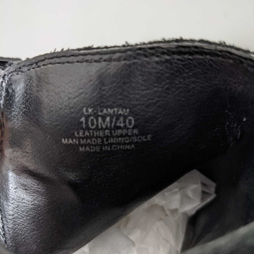 Lucky Brand Suede Fringe Block Heel Sandals - Picture 5 of 5